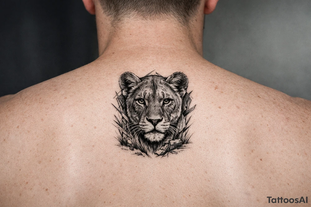 Lioness rib tattoo for women tattoo idea