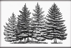 Douglas fir tattoo idea