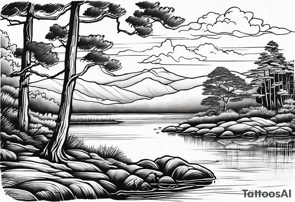 Escambia river in florida tattoo idea