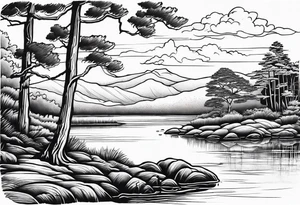 Escambia river in florida tattoo idea