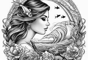 sealife father daughter tattoo idea