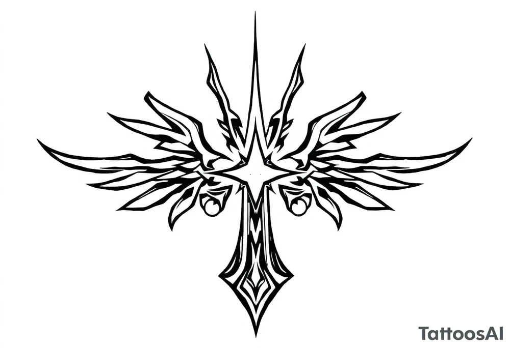 Synbol for light with a small L tattoo idea
