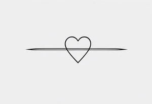 a minimalist oneliner small tattoo to signify love, hate, fear and anger in men tattoo idea