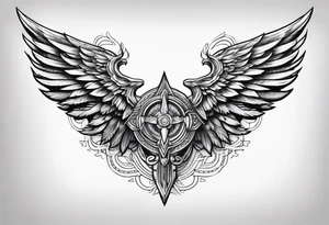 valkyrie wings symbol tattoo idea