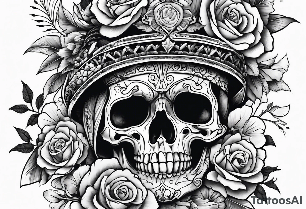 Skelton hand tattoo idea