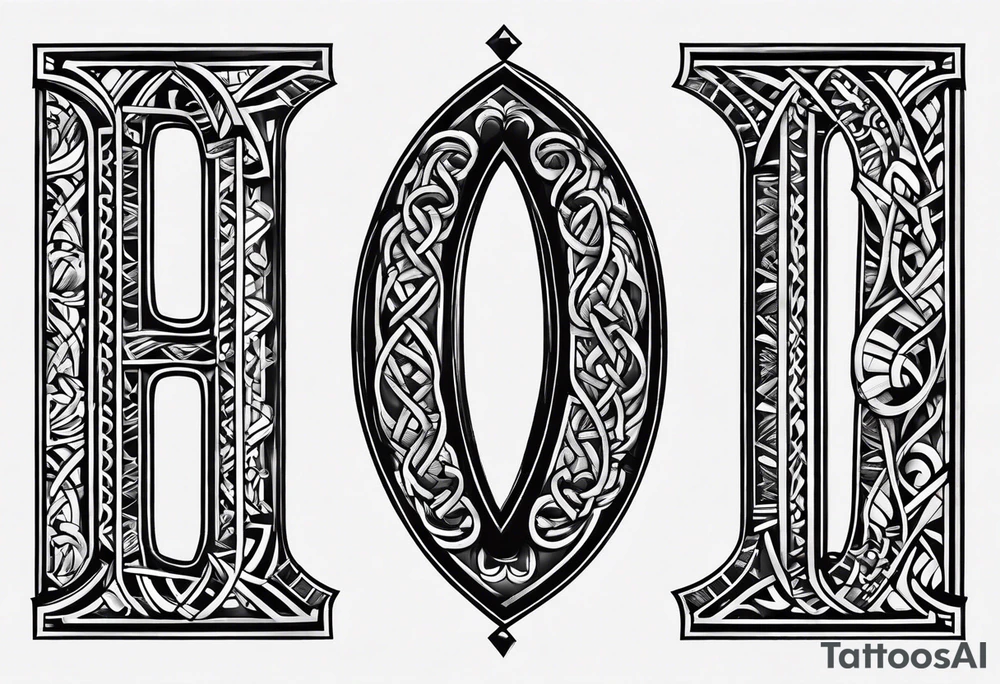 Letters ALA GAA
Roman Numeral
Simple tattoo idea