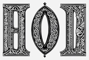 Letters ALA GAA
Roman Numeral
Simple tattoo idea