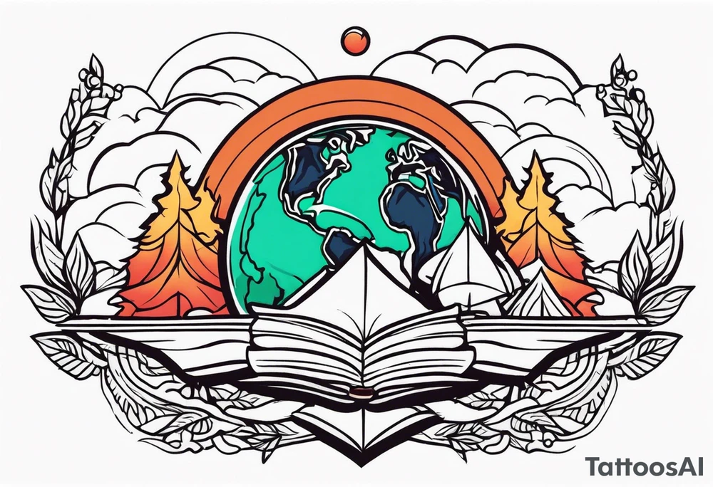 earth



old school vintage simple traditional design 



bold color simple tattoo idea