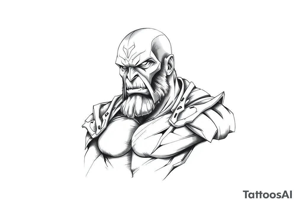 thanos tattoo idea