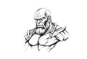 thanos tattoo idea