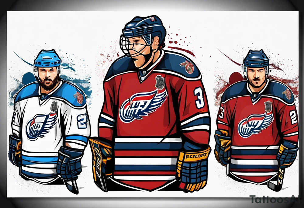 hockey tattoo tattoo idea
