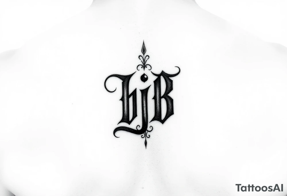 Initials bjb tattoo idea