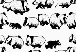 badgers eating tattoo idea