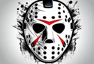 Friday the 13th Jason mask tattoo tattoo idea