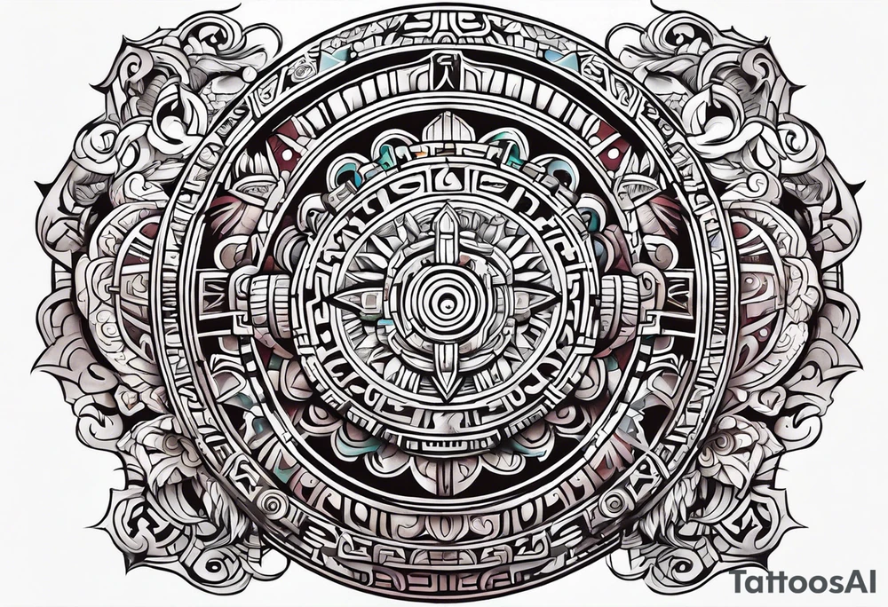 Mayan calendar tattoo idea