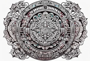 Mayan calendar tattoo idea