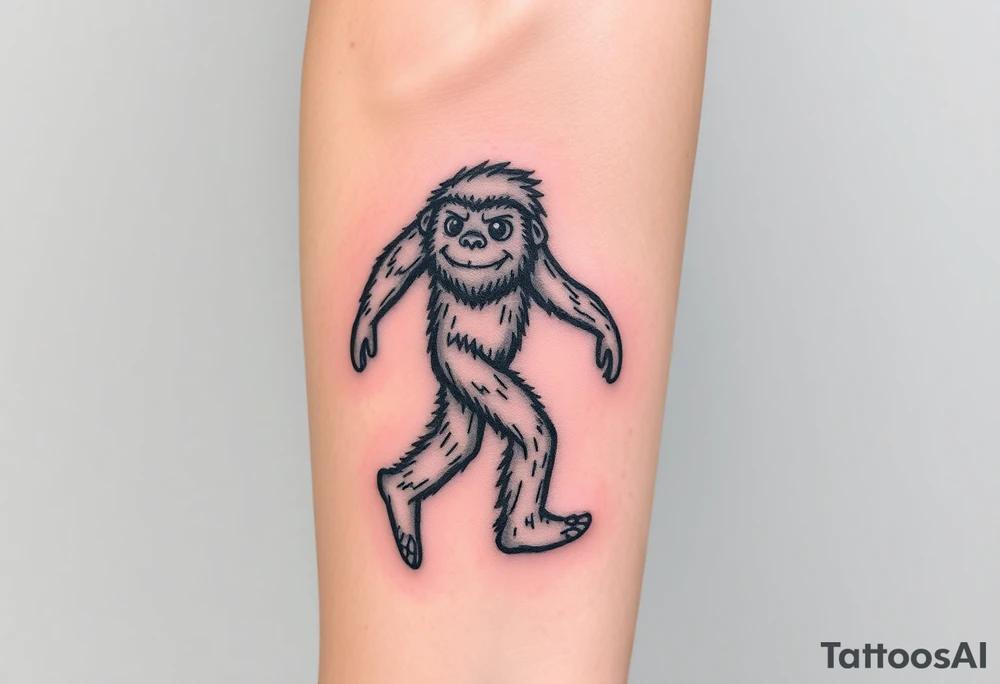 Bigfoot tattoo idea
