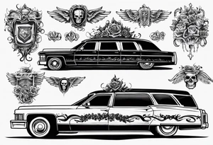 1973 Cadillac hearse
L tattoo idea