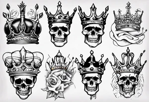 royal crown tattoo idea