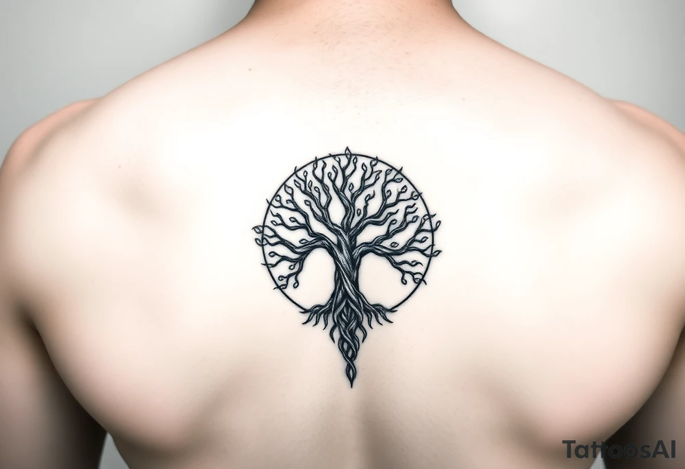 yggadrisl
tree of life
with circle tattoo idea