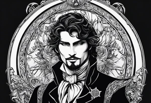 Symbolic of Count of Monte Cristo, Edmond Dantes, Transformation, Intellect, Cunning tattoo idea