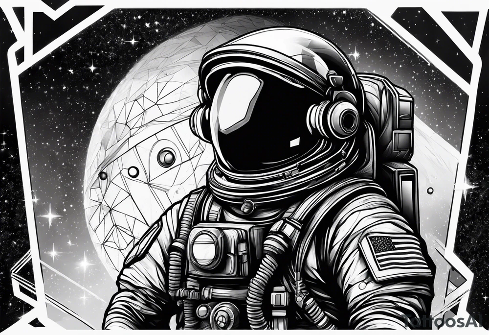 astronaut tattoo idea