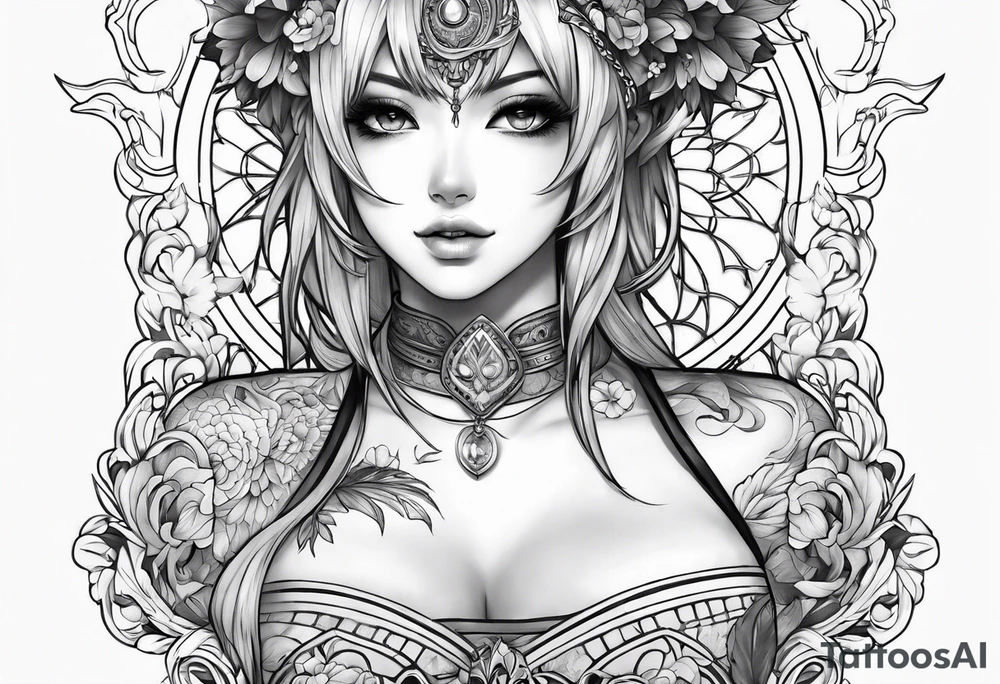 anime tatto tattoo idea