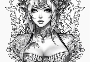 anime tatto tattoo idea