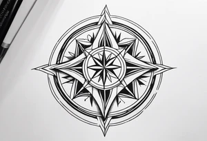 Wind Rose tattoo idea