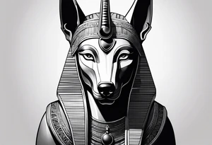 egipto, anubis tattoo idea
