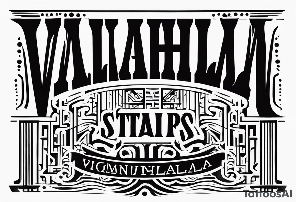 Valhalla stairs tattoo idea