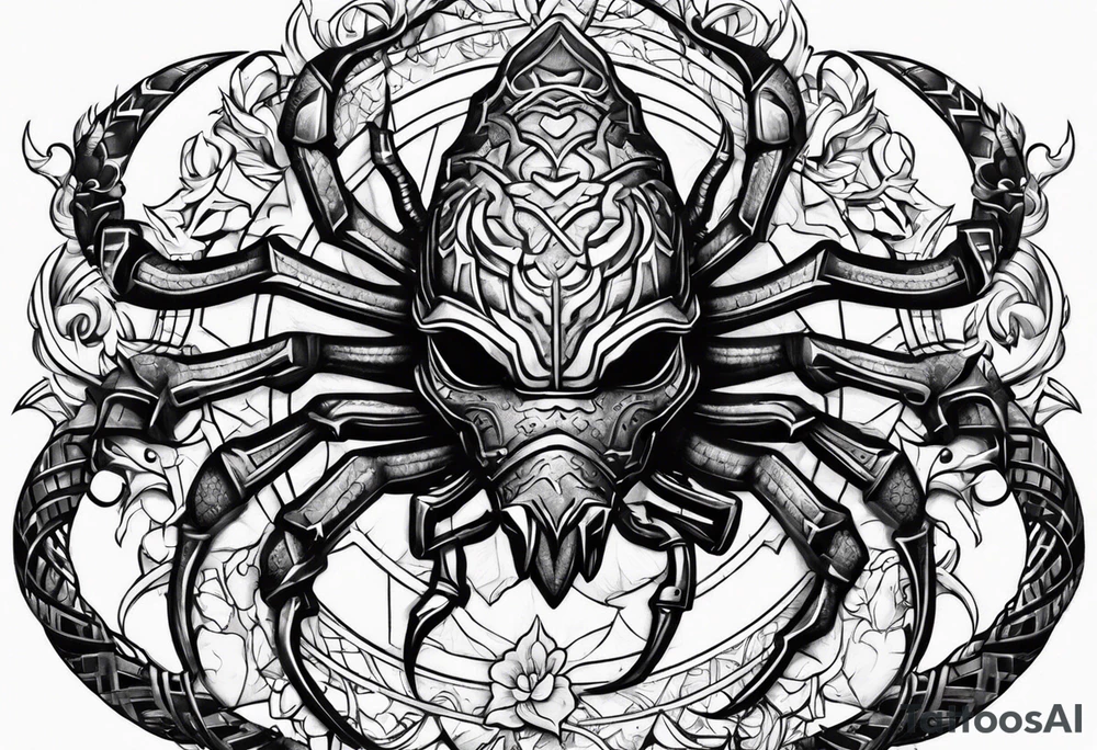 Scorpio star sign tattoo idea