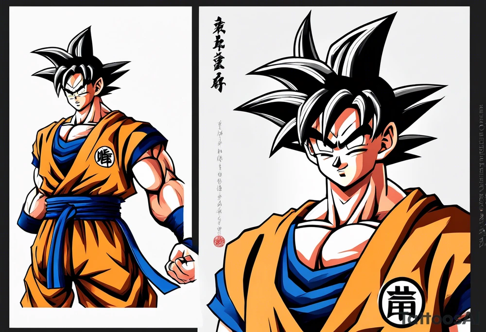 Son goku tattoo idea