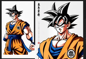 Son goku tattoo idea