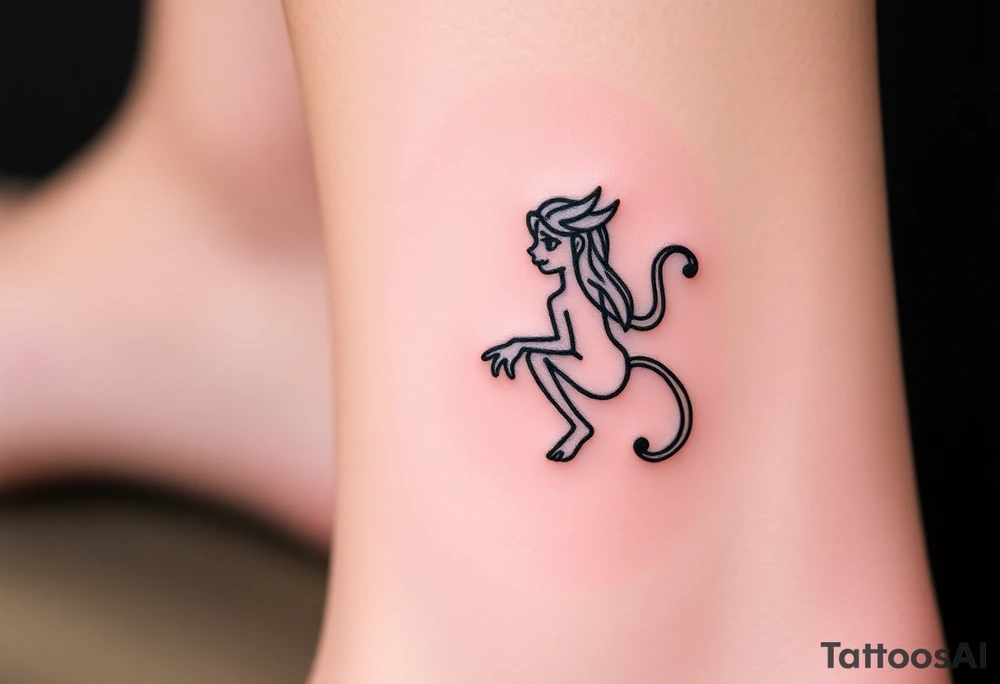 Trippy gemini zodiac tattoo idea