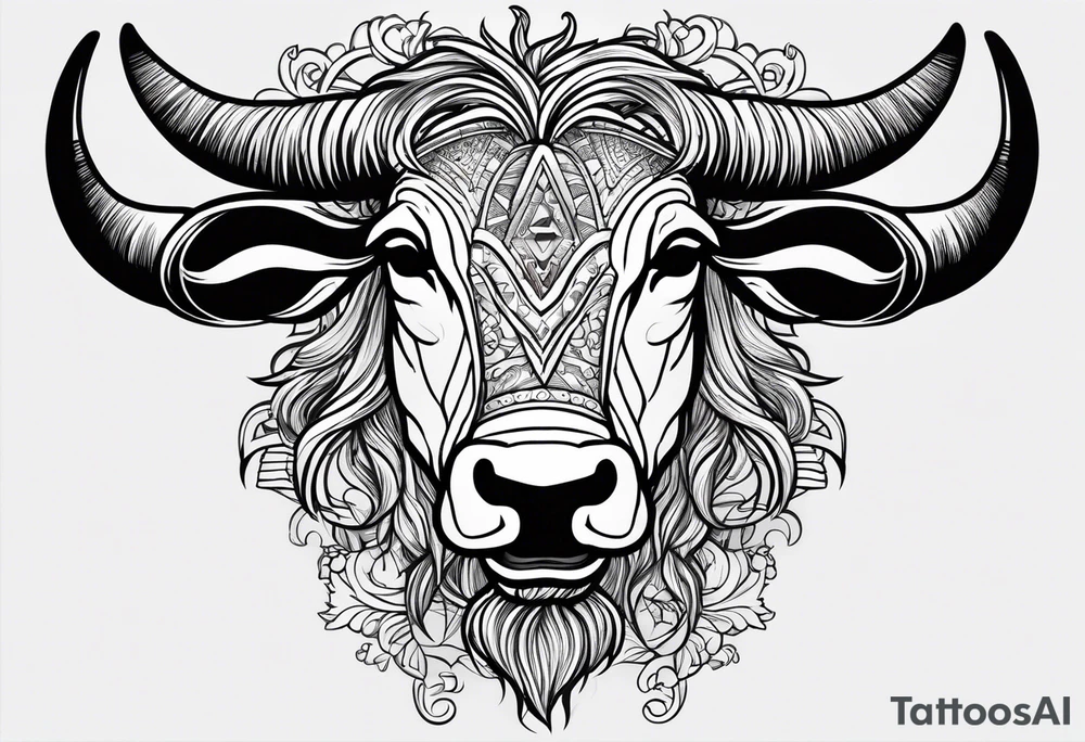 cybersigilism Longhorn
With “512” on top of head tattoo idea
