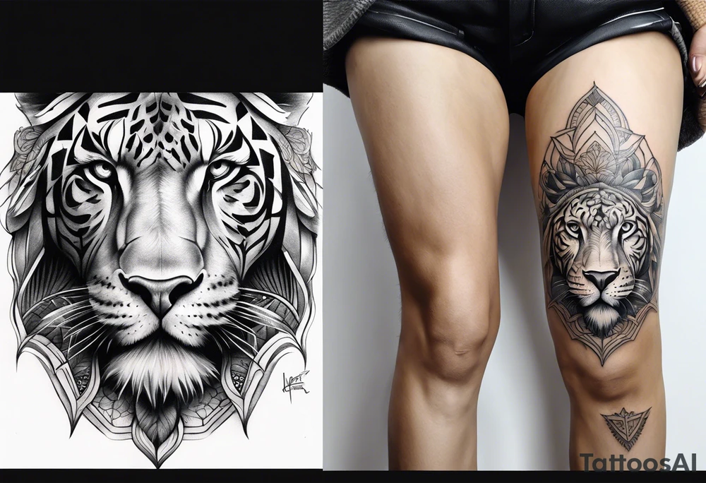 Knee tattoo tattoo idea