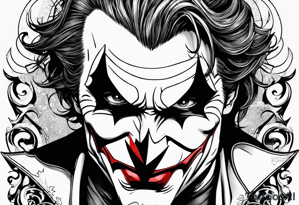 Batman joker tattoo idea