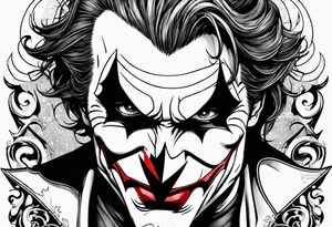Batman joker tattoo idea