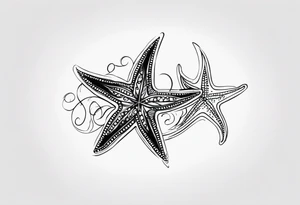 Starfish wrist wrap around tattoo idea