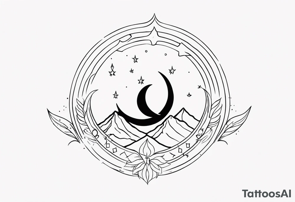explore symbole
sacred crescent moon
glyph
fire
celestial tattoo idea