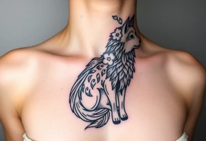 Wolf worn as a costume for a sheep tattoo idea