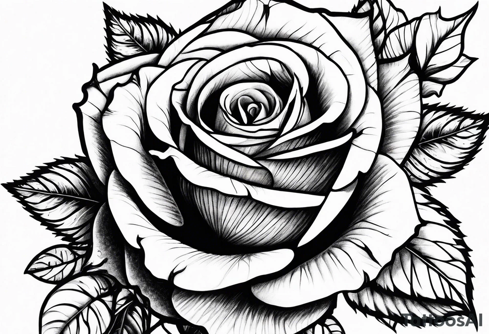 roses and thorns tattoo idea