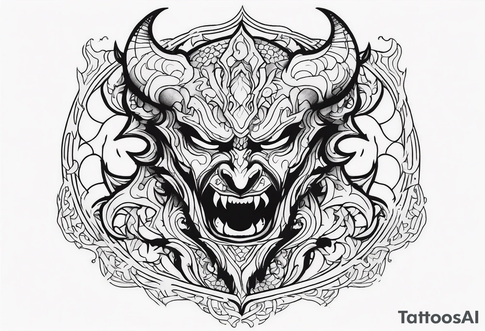 Demon stealing my soul tattoo idea