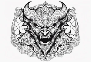 Demon stealing my soul tattoo idea