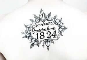 proverbs 18:24 surrounded by something that symbolizes brotherhood on the arm tattoo idea