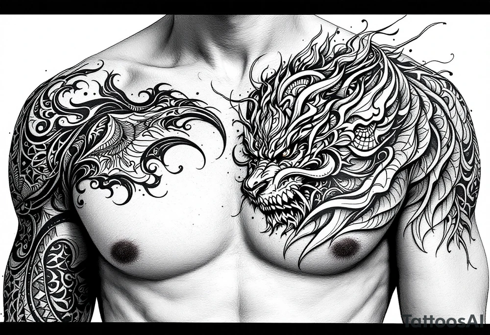 Right chest tattoo  Kaizen tattoo idea