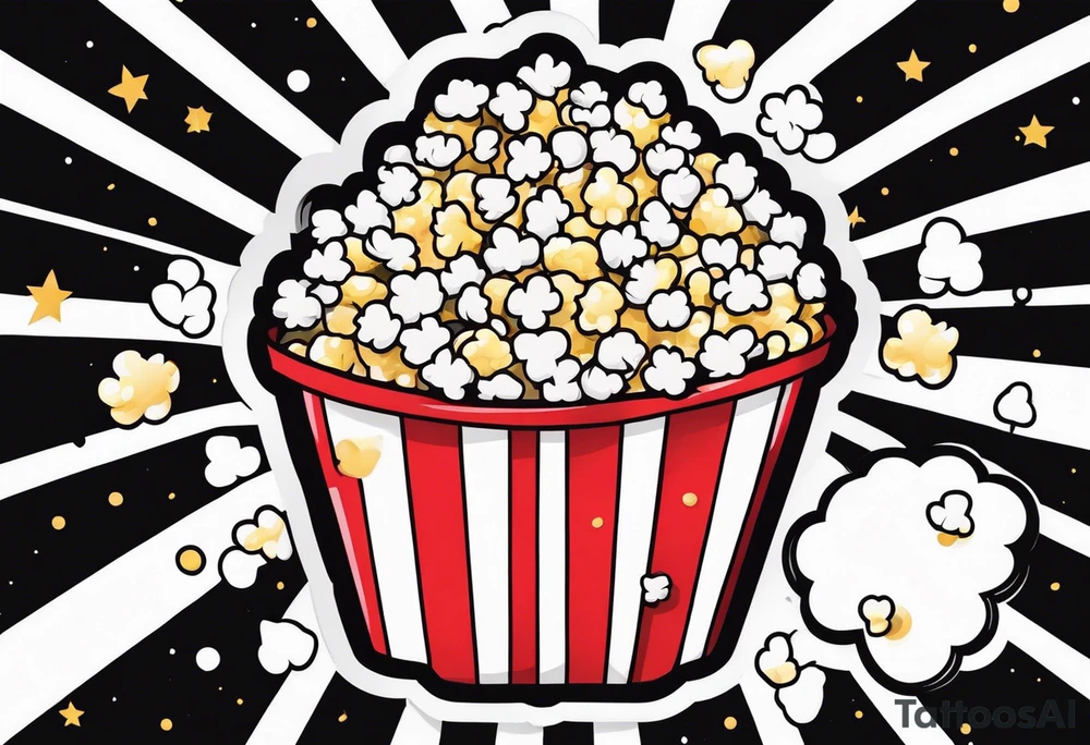 Popcorn tattoo idea