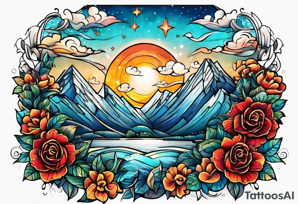 i love you big as the sky tattoo idea