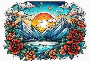 i love you big as the sky tattoo idea